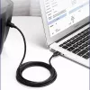 UGREEN US135 cable USB 2.0 A-B, dorado, 2 m, negro