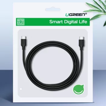 UGREEN US286 Cable USB-C a USB-C 1m negro - PD QC 3A 480Mbps