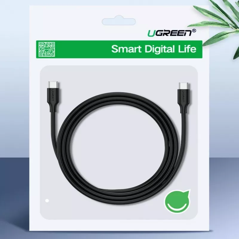 UGREEN US286 Cable USB-C a USB-C 1m negro - PD QC 3A 480Mbps