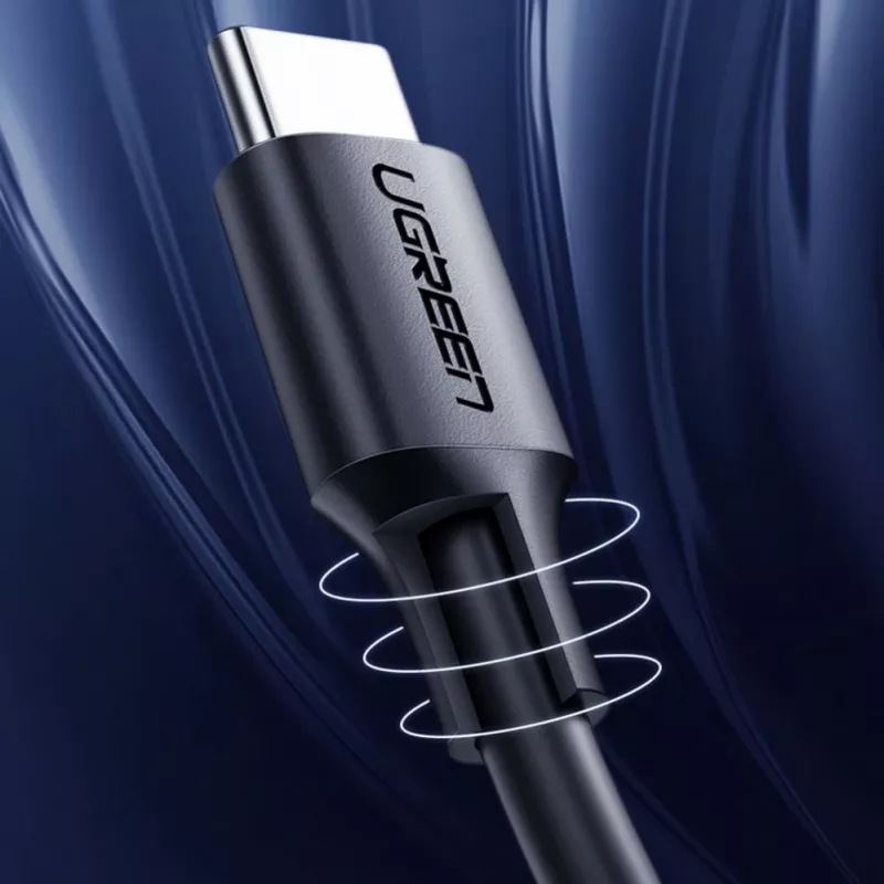 UGREEN US286 Cable USB-C a USB-C 1m negro - PD QC 3A 480Mbps