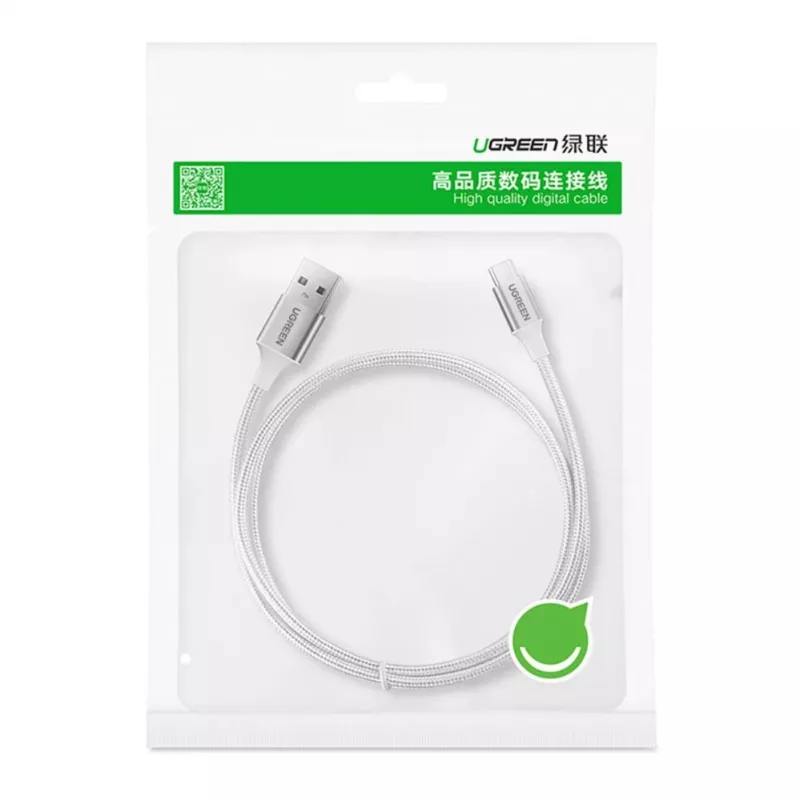 UGREEN US288 Cable USB-A a USB-C QC 3.0 3A 1m Blanco