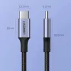 Cable UGREEN US316 USB-C a USB-C 100W 5A 480Mbps 1,5m gris