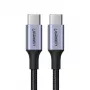 Cable UGREEN US316 USB-C a USB-C 100W 5A 480Mbps 1,5m gris