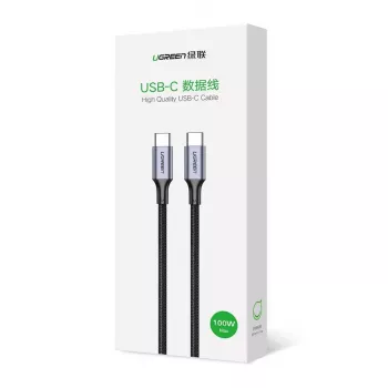 UGREEN US316 Cable USB-C a USB-C 100W 5A 480Mbps 1m Negro