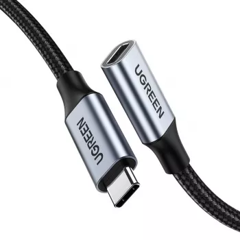 UGREEN US372 Cable USB-C a USB-C 100W 5A 10Gbps 0,5m Gris