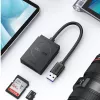 UGREEN Lector de tarjetas USB 3.0 de doble ranura para tarjetas SD/TF – transferencia de datos de 5 Gbit/s