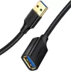UGREEN Cable de extensión USB 3.0 3m Negro conector macho a conector hembra SuperSpeed 5Gbps