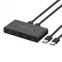 Ugreen USB 3.2 Gen 1 Switch Box Hub USB de 4 puertos para dos ordenadores Negro (US216 30768)