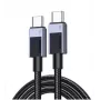 UGREEN cable de datos USB-C 2.0 macho a USB-C 2.0 macho 5A 1M (45063) negro