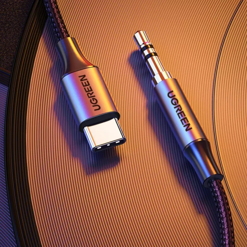 UGREEN Cable de USB-C a 3,5 mm 1 m gris (AV143)