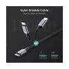 UGREEN Cable de carga USB-C a USB-C 100W trenzado de nailon 2m Negro