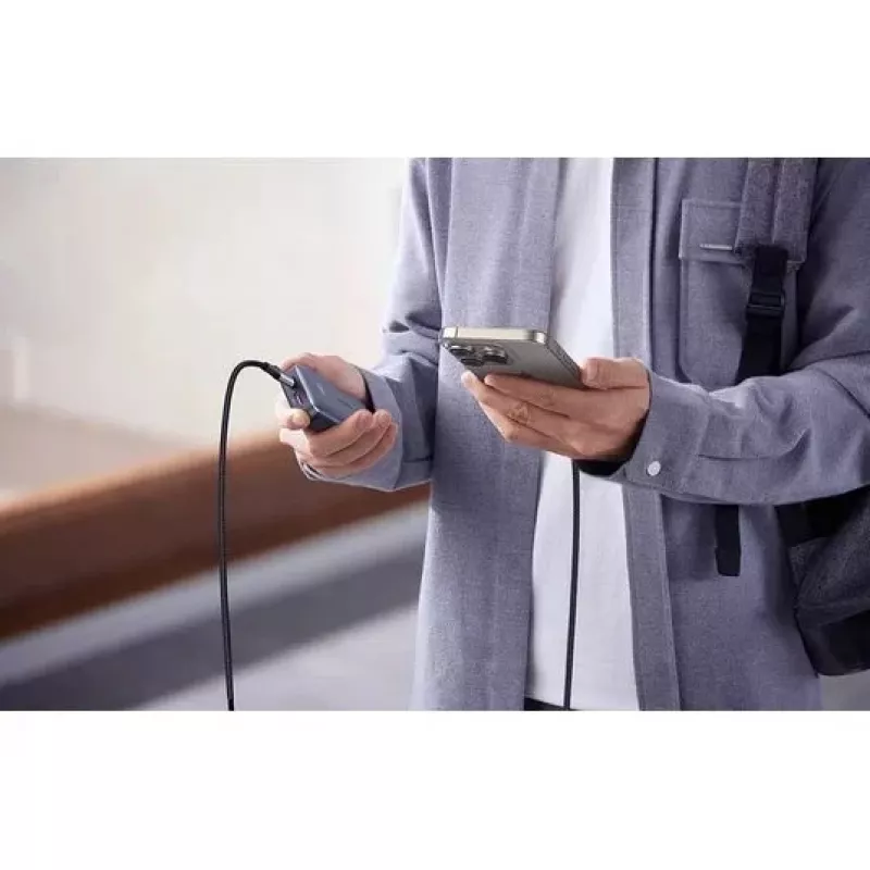 UGREEN Cable de carga USB-C a USB-C USB 2.0 240W PD 3.1, carcasa de aluminio trenzada, 2m gris