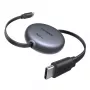 UGREEN Cable de carga rápida retráctil USB-C a USB-C PD 100W 1m Negro