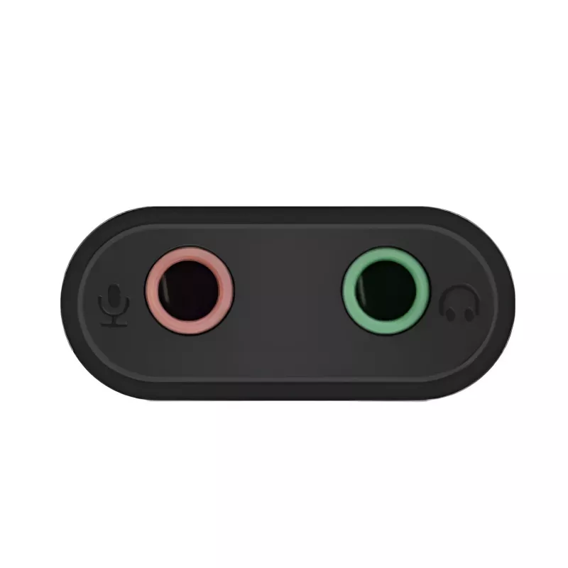 Adaptador de sonido estéreo externo UGREEN USB a 3,5 mm - negro