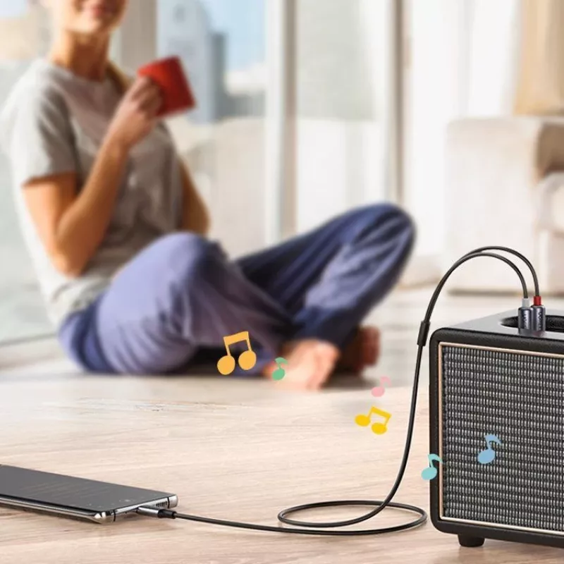 UGREEN Cable de Audio USB Type-C a 2RCA 1,5m Gris (20193 CM451)
