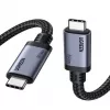 UGREEN Cable USB4 USB-C a USB-C 240W 40Gbps 16K@60Hz 80Gbps Compatible con Thunderbolt 4 1m Nylon Trenzado
