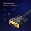 UGREEN VG101 Cable VGA conector macho a conector macho 1,5 m – Full HD 1080p, conectores dorados, doble apantallamiento, doble núcleo de ferrita