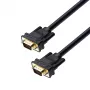 UGREEN VG101 Cable VGA conector macho a conector macho 1,5 m – Full HD 1080p, conectores dorados, doble apantallamiento, doble núcleo de ferrita