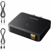 UGREEN 55545 Receptor de audio Bluetooth 6.0 LDAC Hi-Res con salida AUX de 3,5 mm y 2x RCA, negro