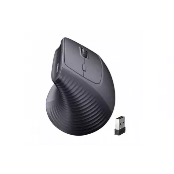 Ratón vertical inalámbrico UGREEN, 2,4 GHz / Bluetooth 5.4, DPI ajustable, negro