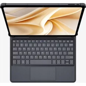 Ulefone Tab A11 Pro Funda con teclado con touchpad, QWERTY, Pogo-Pin, negra