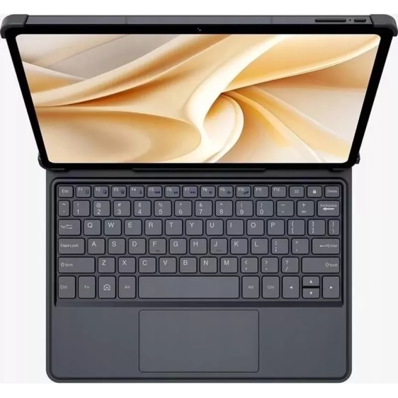 Ulefone Tab A11 Pro Funda con teclado con touchpad, QWERTY, Pogo-Pin, negra