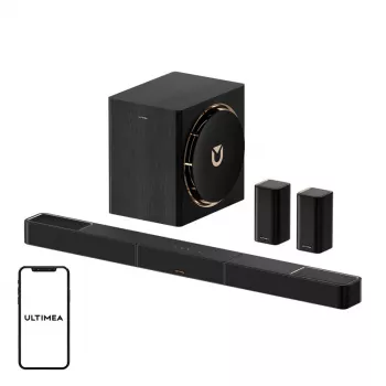 Barra de sonido ULTIMEA Ultima Skywave X60 2.1 canales 120W Bluetooth 5.0 HDMI ARC Negro