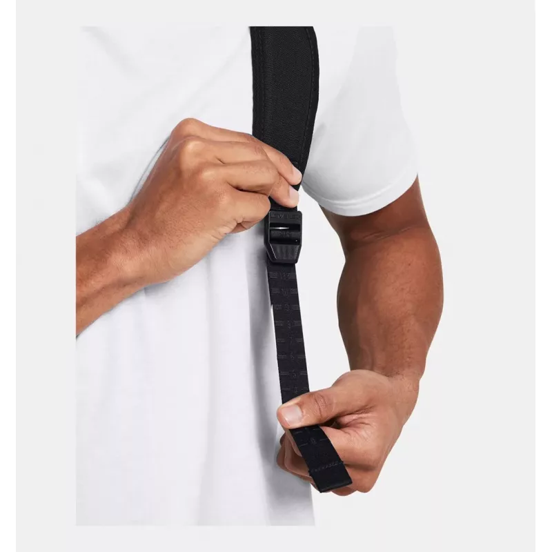 Under Armour Contain Duo Small BP Bolsa Deportiva - Negro/Oro Metálico