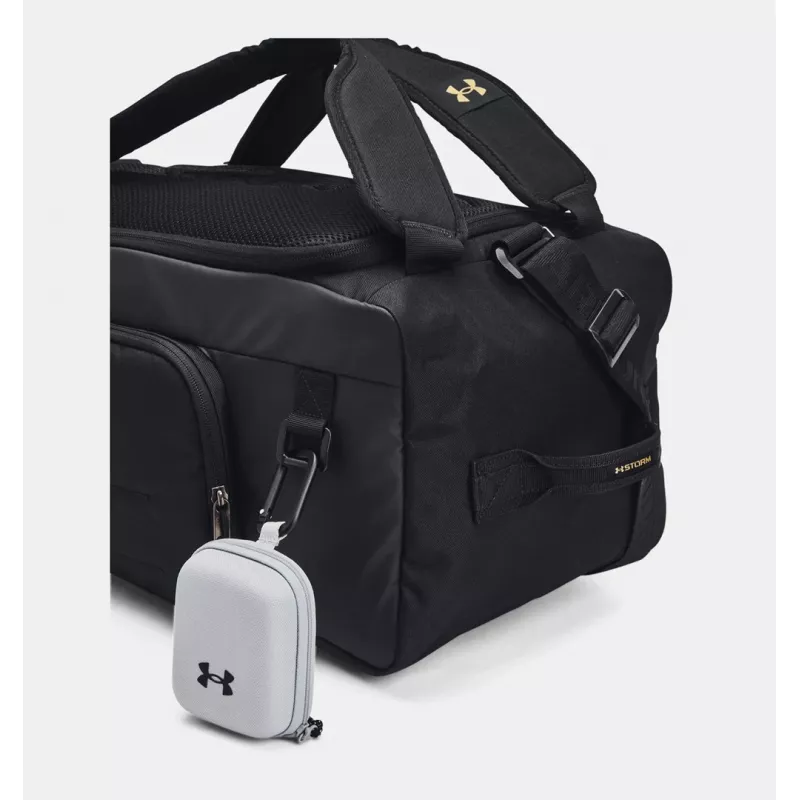 Under Armour Contain Duo Small BP Bolsa Deportiva - Negro/Oro Metálico