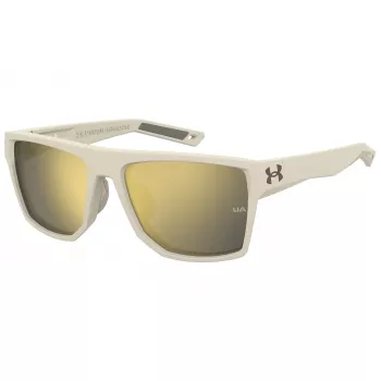 Under Armour Launch Gafas de sol para hombre - montura negra mate, lentes gris humo - ancho de lente 57 mm