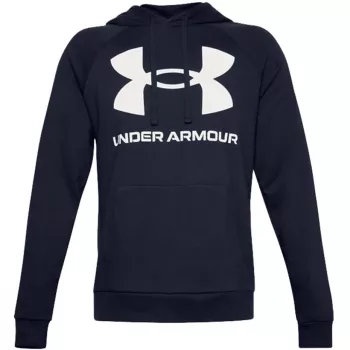 Under Armour sudadera con capucha Rival Fleece Big Logo para hombre Midnight Navy 1357093 410