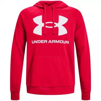 Under Armour hombre Rival Fleece Big Logo sudadera con capucha roja