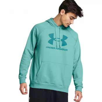 Under Armour Rival Fleece Logo HD sudadera hombre Sea 1379758 482 M