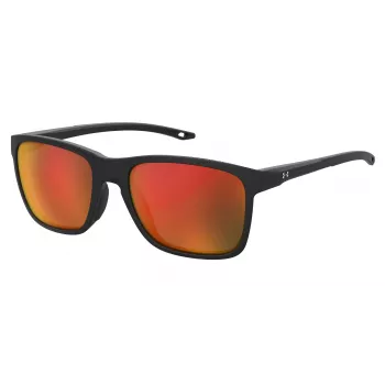 Gafas de sol para niños Under Armour UA-7002-S-3 - negro mate, lentes Smoke Grey, 56/18/135 mm