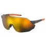 Under Armour UAHALFTIMEF2M Gafas de sol unisex - montura negra, lentes grises, 65 mm de ancho de lente, 120 mm de longitud de varilla