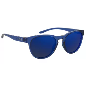 Gafas de sol unisex Under Armour UASKYLAROXZF3 - Montura satin black, cristales grises polarizados, 53/17/140 mm