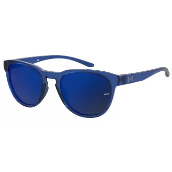 Gafas de sol unisex Under Armour UASKYLAROXZF3 - Montura satin black, cristales grises polarizados, 53/17/140 mm