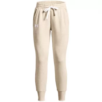 Under Armour Pantalón Rival Fleece mujer crema XL