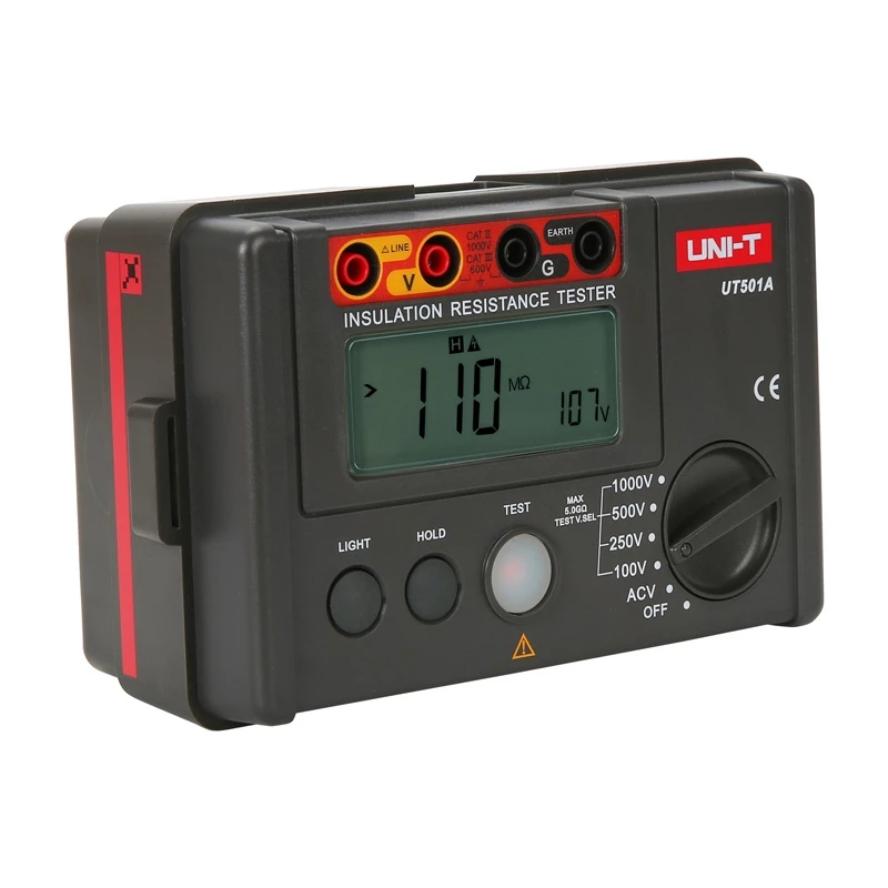 UNI-T UT501A comprobador de resistencia de aislamiento