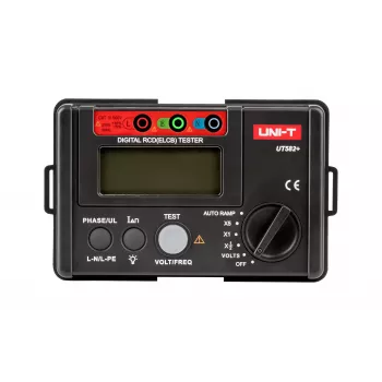 Comprobador RCD digital UNI-T UT582+ con test de rampa y función Auto-RCD