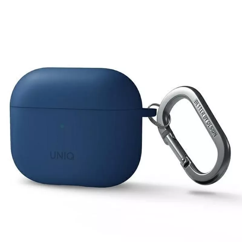 UNIQ Nexo funda para AirPods 3 + Ear Hooks silicona - azul