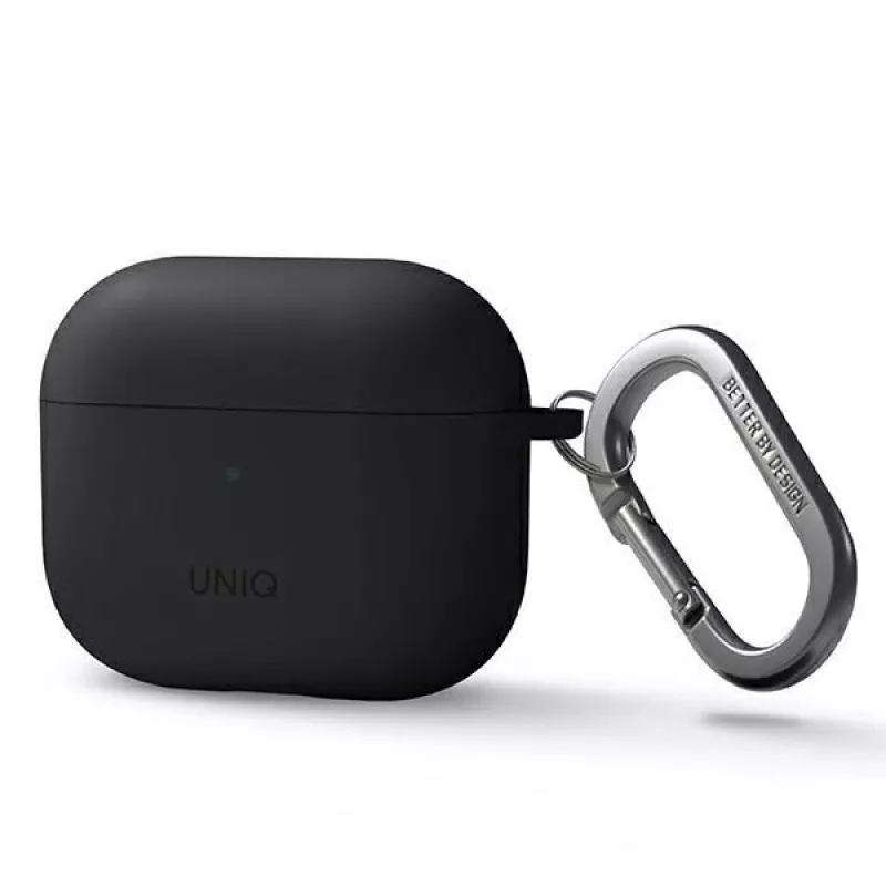UNIQ Nexo funda para AirPods 3 con ganchos para las orejas de silicona - gris