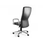 Silla de oficina UNIQUE Adella C239, piel auténtica HL-4, negra