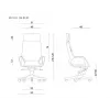 UNIQUE Apollo BL417 silla de oficina – gris pizarra/negro