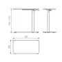 UNIQUE LAPTOP DESK escritorio de altura ajustable/mesa negra