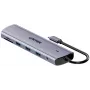 Unitek Hub USB 3.0 de 4 puertos con cable de 30cm, gris