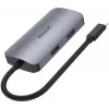 Unitek D1051A hub USB-C con 1x USB 3.0, VGA, 2x HDMI, Power Delivery y MST