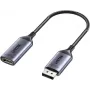 Adaptador UNITEK DisplayPort 1.4 a HDMI 2.1, 8K@60Hz, Activo, Aluminio