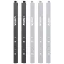 UNITEK FlexiTie Set de bridas de silicona para cables, negro/gris