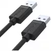 UNITEK Y-C442GBK Cable USB 2.0 Type-A macho a Type-A macho 1,5 m Negro